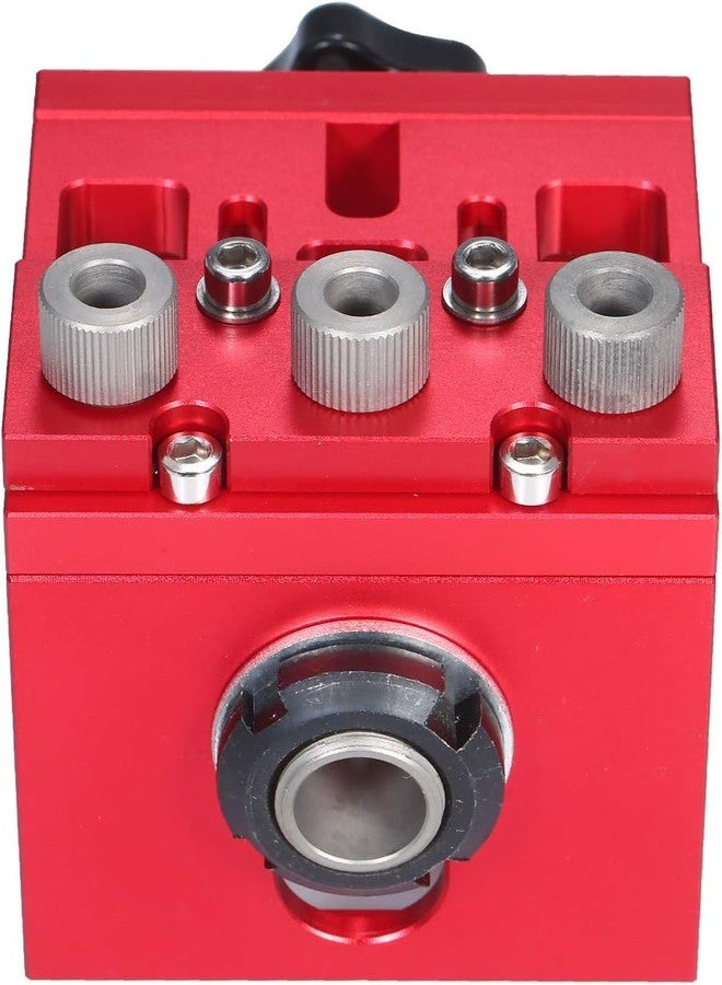KROST دليل حفر KROST JIG لأعمال النجارة، دليل حفر ثقوب المسامير، أداة تحديد موقع المثقاب، مجموعة أدوات تحديد المواقع لأعمال النجارة مع رؤوس حفر - Image 5